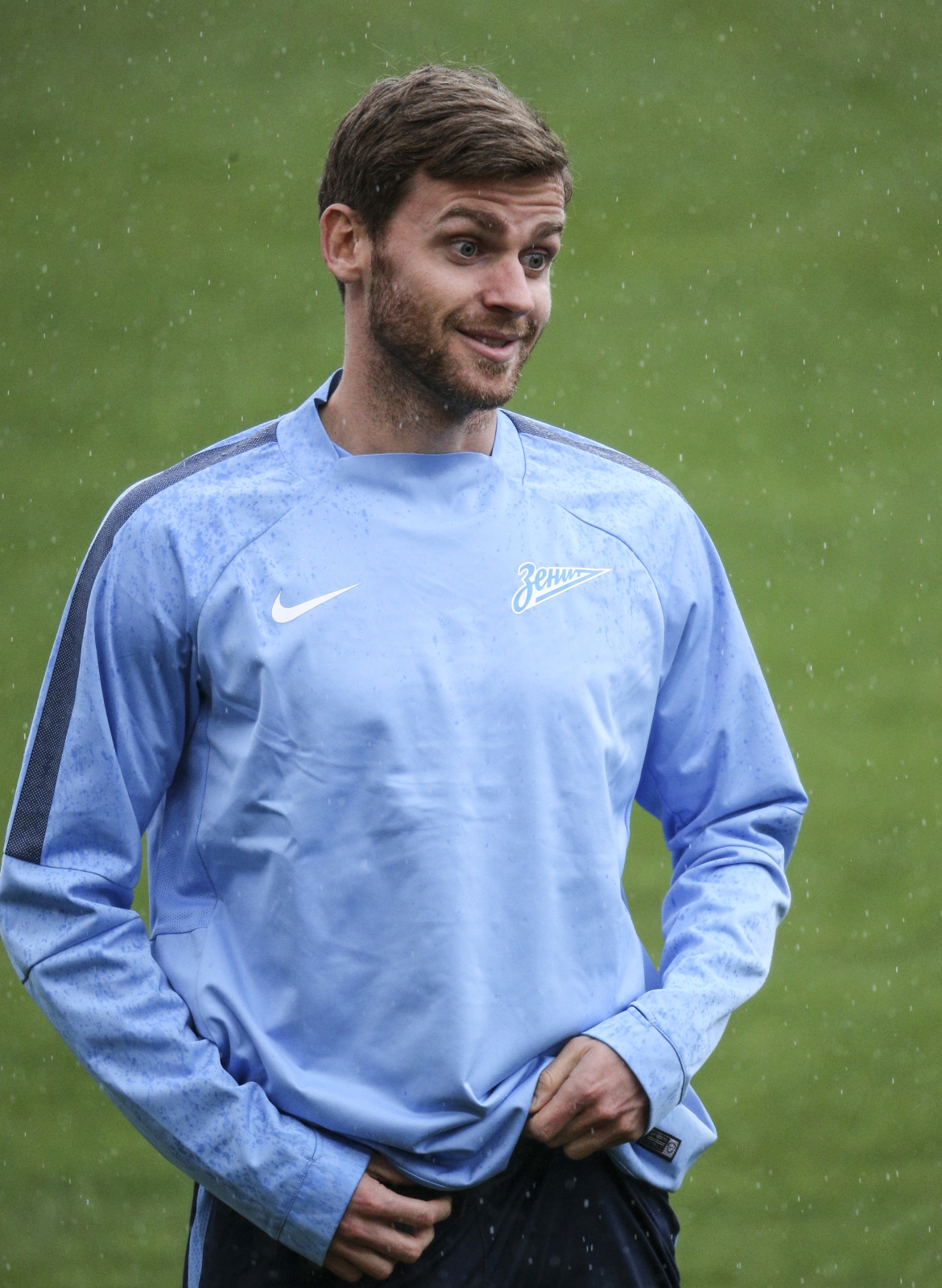 Тренировка «Зенита»  перед матчем  Лиги Европы УЕФА, 1/4 финала, «Севилья» — «Зенит»