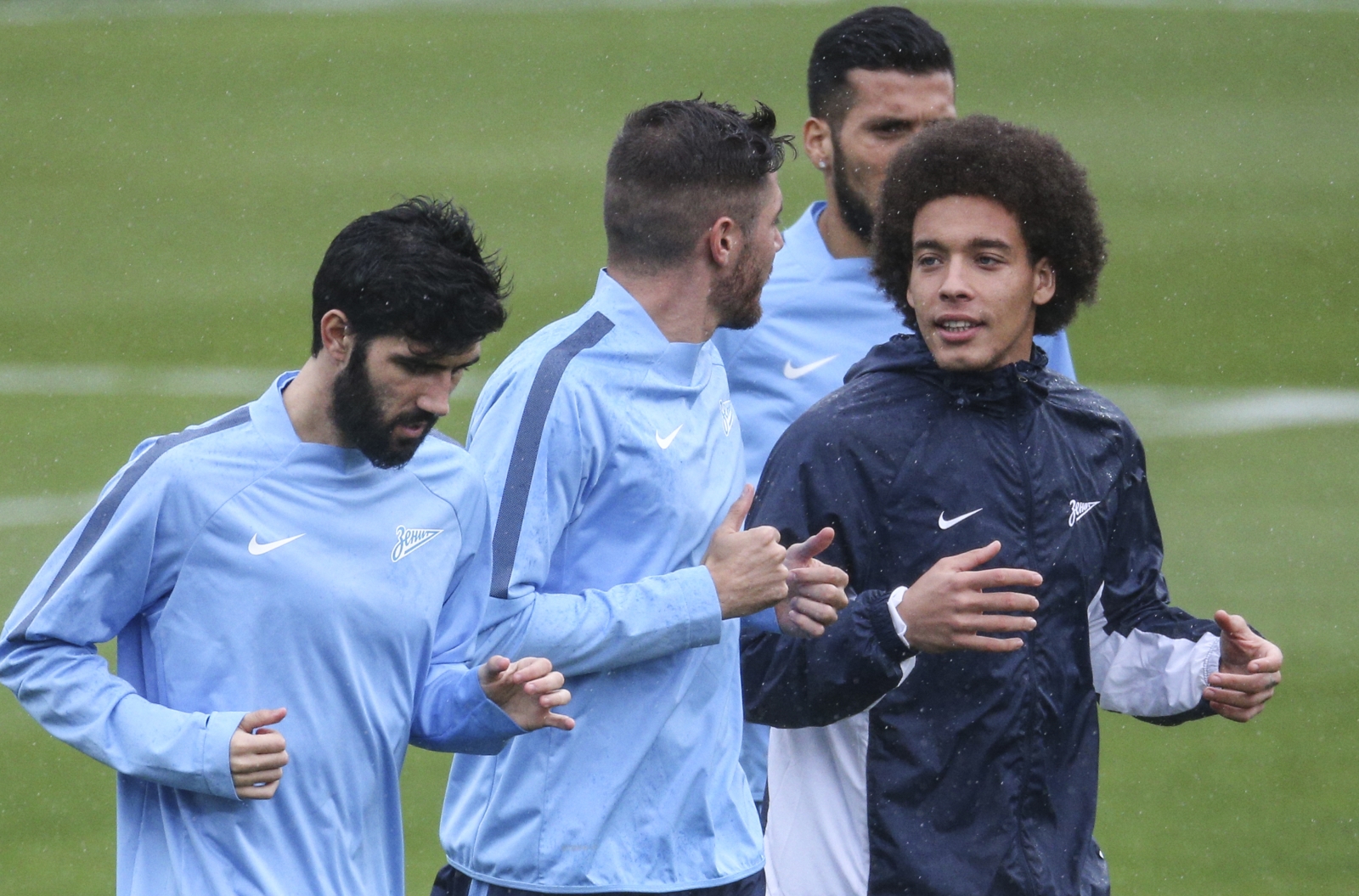 Тренировка «Зенита»  перед матчем  Лиги Европы УЕФА, 1/4 финала,  «Севилья» — «Зенит»