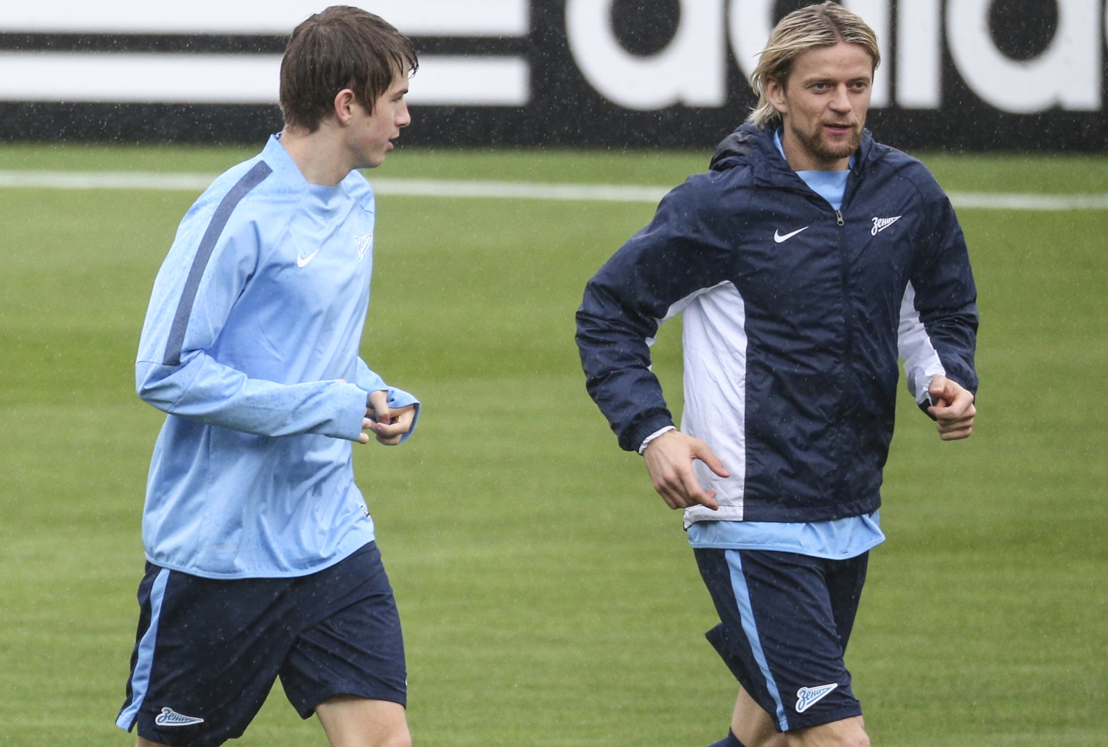 Тренировка «Зенита»  перед матчем  Лиги Европы УЕФА, 1/4 финала,  «Севилья» — «Зенит»