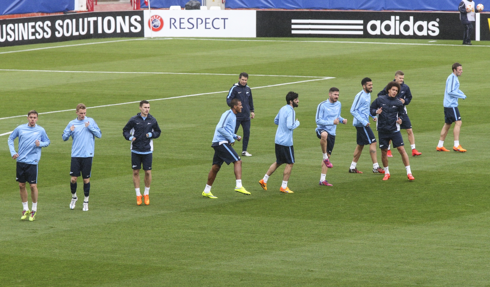 Тренировка «Зенита»  перед матчем  Лиги Европы УЕФА, 1/4 финала,  «Севилья» — «Зенит»