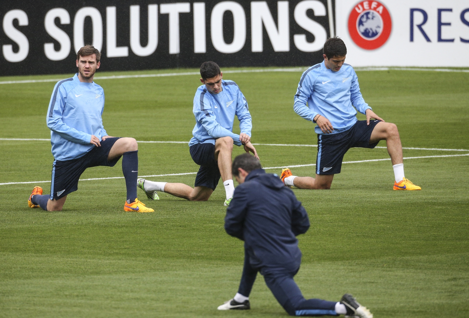 Тренировка «Зенита»  перед матчем  Лиги Европы УЕФА, 1/4 финала,  «Севилья» — «Зенит»