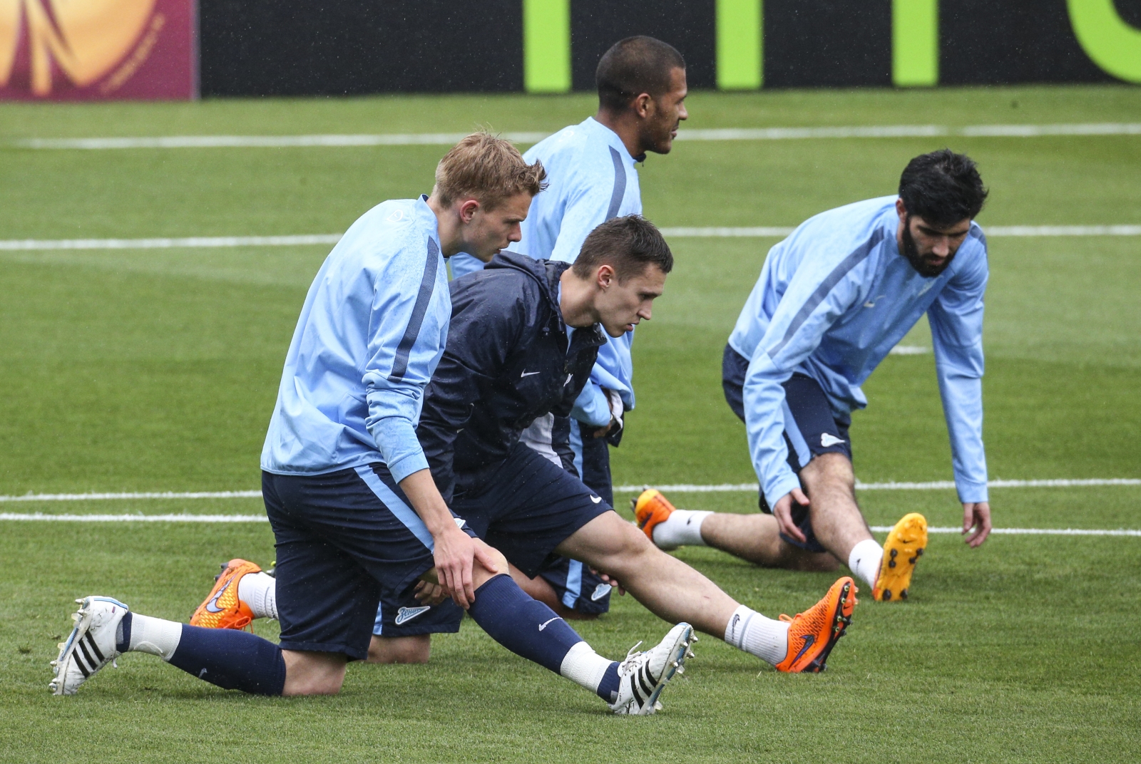 Тренировка «Зенита»  перед матчем  Лиги Европы УЕФА, 1/4 финала,  «Севилья» — «Зенит»