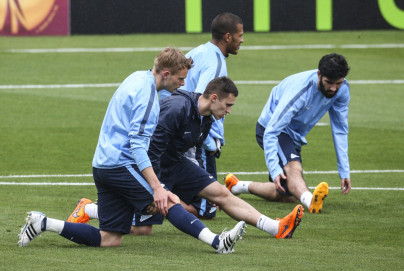 Тренировка «Зенита»  перед матчем  Лиги Европы УЕФА, 1/4 финала,  «Севилья» — «Зенит»