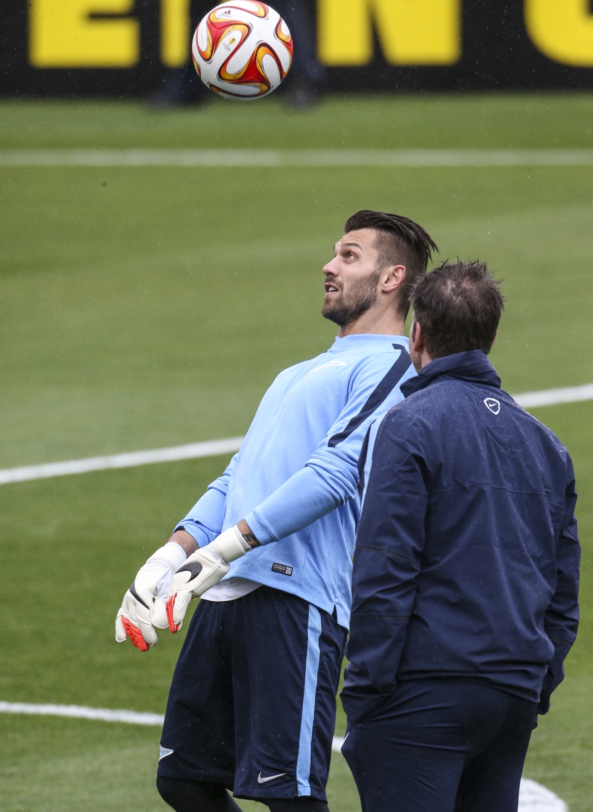 Тренировка «Зенита»  перед матчем  Лиги Европы УЕФА, 1/4 финала,  «Севилья» — «Зенит»