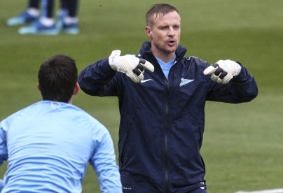 Тренировка «Зенита»  перед матчем  Лиги Европы УЕФА, 1/4 финала,  «Севилья» — «Зенит»