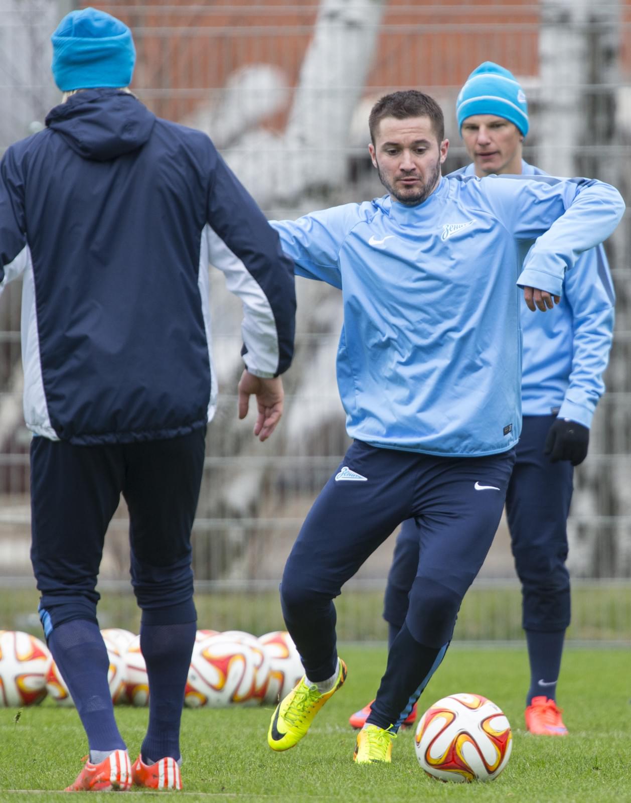 Тренировка «Зенита» перед матчем Лиги Европы УЕФА  1/4 финала, «Зенит» — «Севилья»