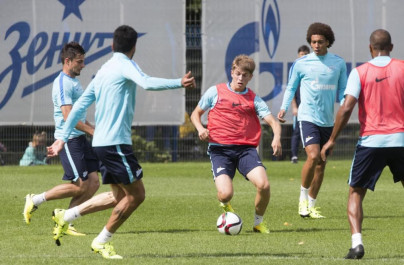 Открытая тренировка «Зенита», перед матчем с «Уралом»