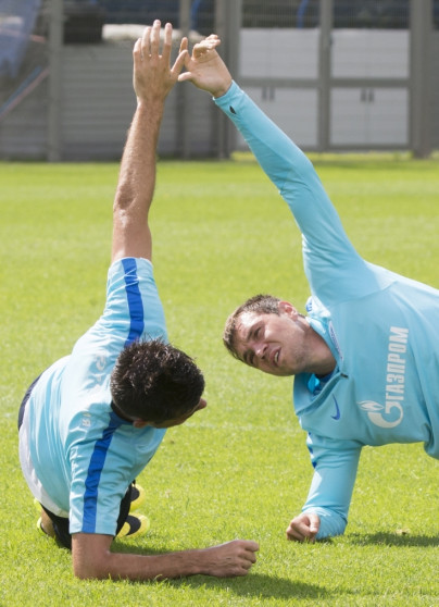 Открытая тренировка «Зенита», перед матчем с «Уралом»