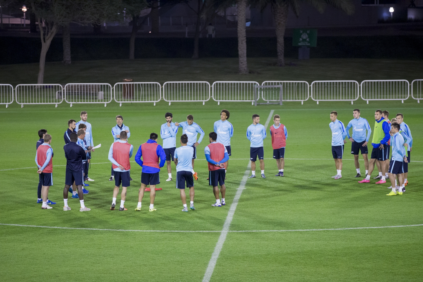 «Газпром»-тренировочные сборы в Дохе: 16 января, вечерняя тренировка