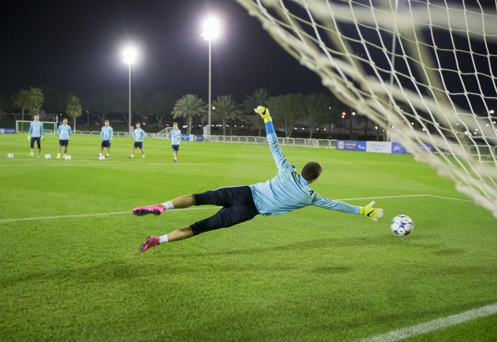 «Газпром»-тренировочные сборы в Дохе: 16 января, вечерняя тренировка