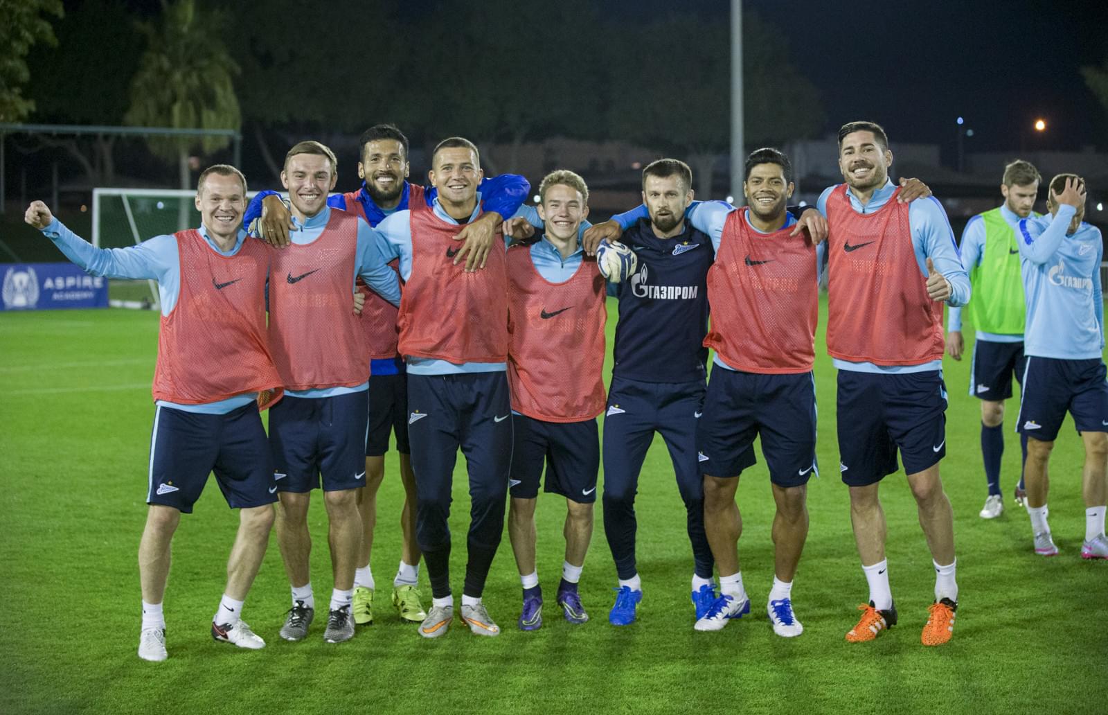 «Газпром»-тренировочные сборы в Дохе: 16 января, вечерняя тренировка
