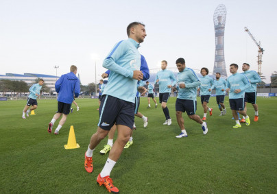 «Газпром»-тренировочные сборы в Дохе: 16 января, вечерняя тренировка