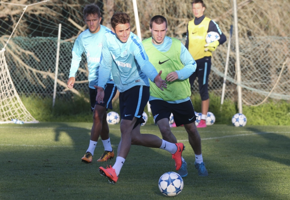 «Газпром»-тренировочный сбор в Фару: 31 января, вечерняя тренировка