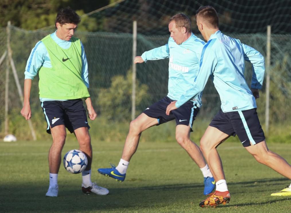 «Газпром»-тренировочный сбор в Фару: 31 января, вечерняя тренировка