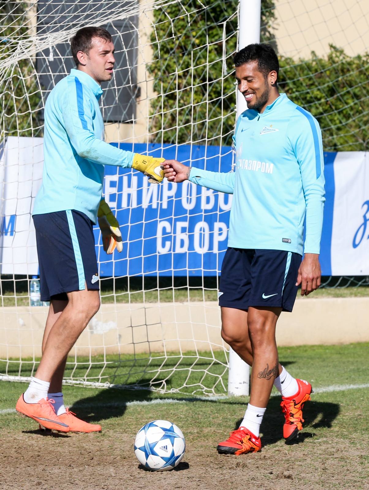 «Газпром»-тренировочные сборы в Фару: 1 февраля, утренняя тренировка