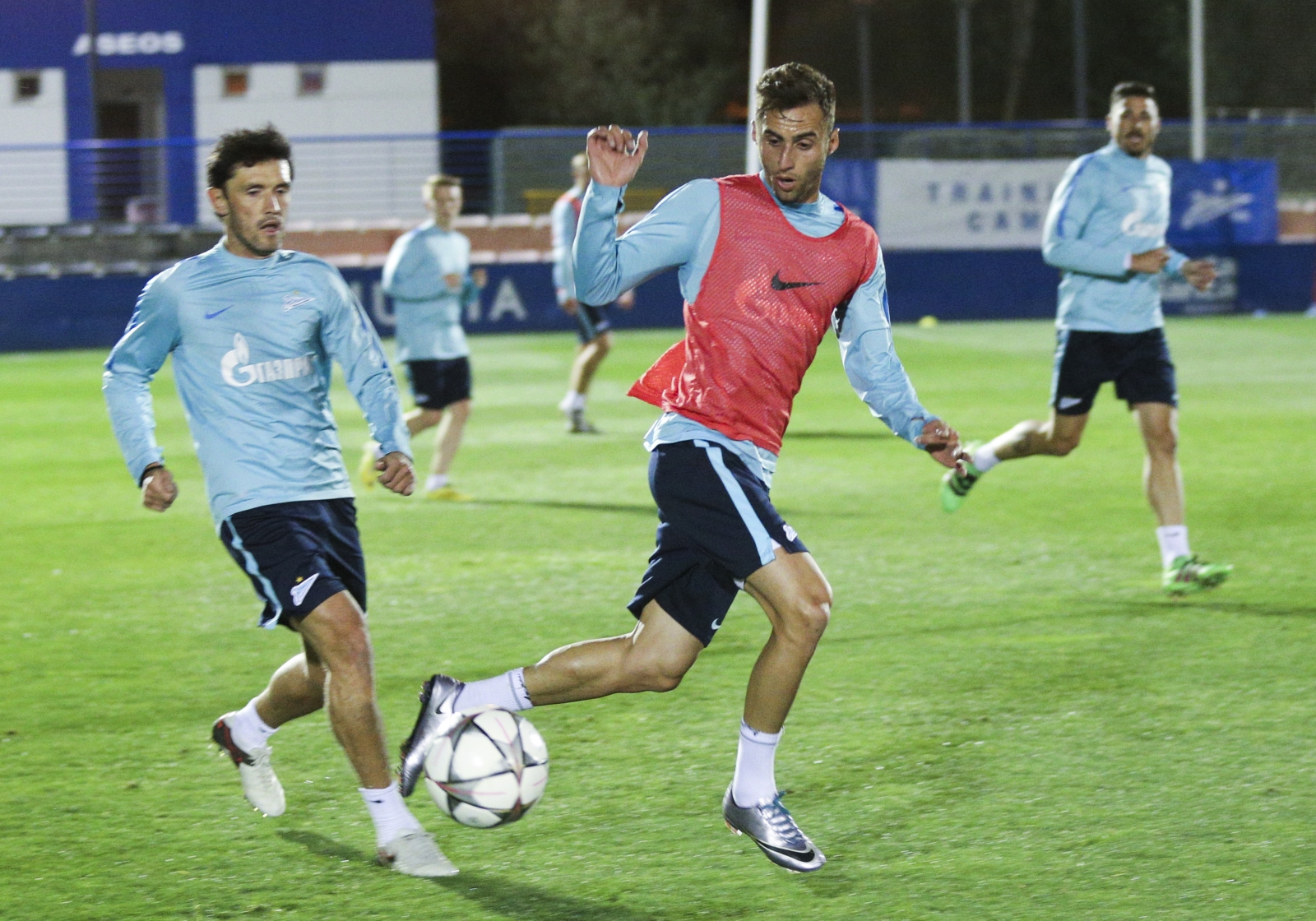 «Газпром»-тренировочный сбор в Испании: 10 февраля, вечерняя тренировка