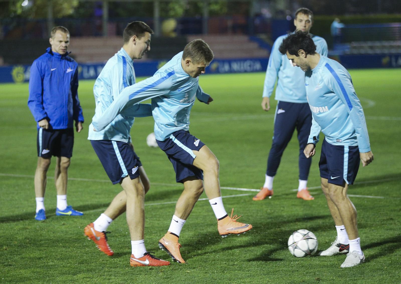 «Газпром»-тренировочный сбор в Испании: 10 февраля, вечерняя тренировка