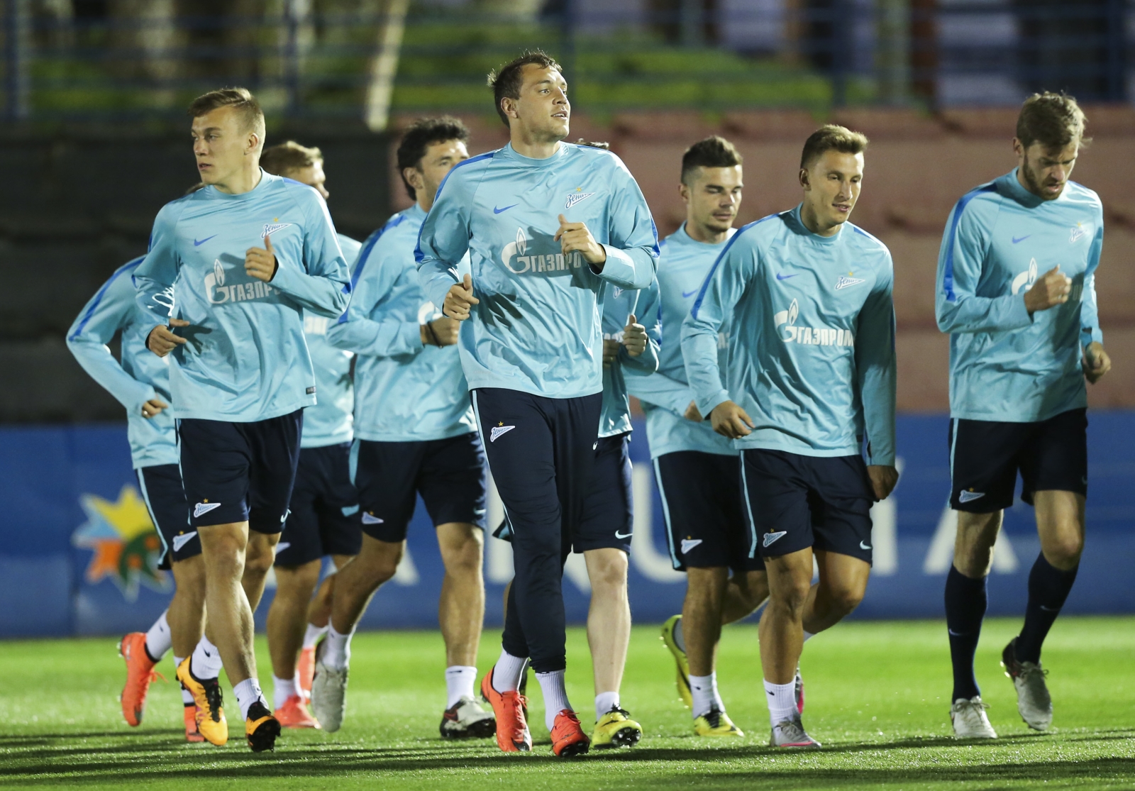 «Газпром»-тренировочный сбор в Испании: 10 февраля, вечерняя тренировка