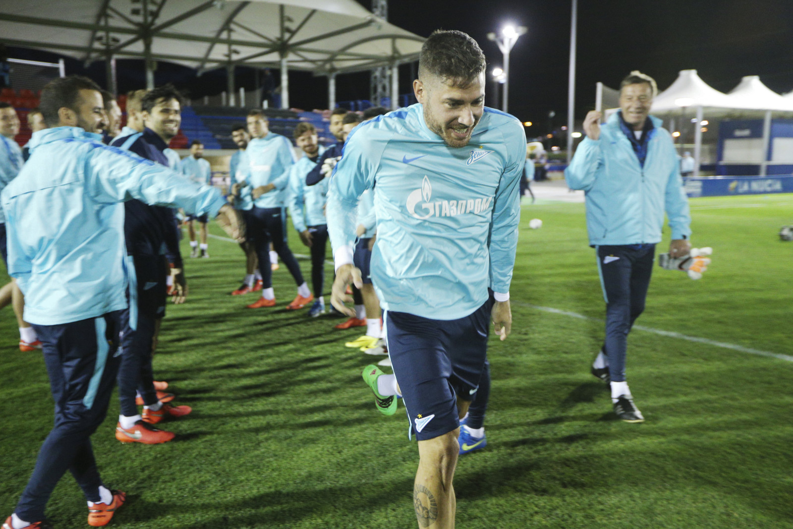 «Газпром»-тренировочный сбор в Испании: 10 февраля, вечерняя тренировка