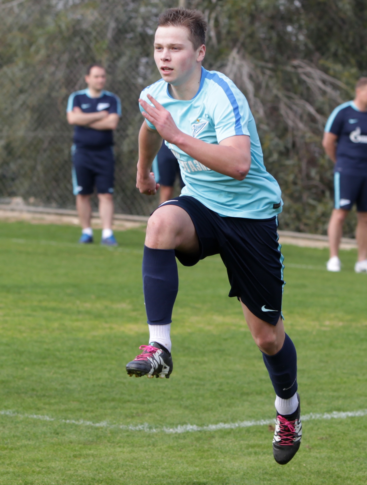 Тренировка молодежного состава «Зенита» на Кипре 13 февраля 2016 года