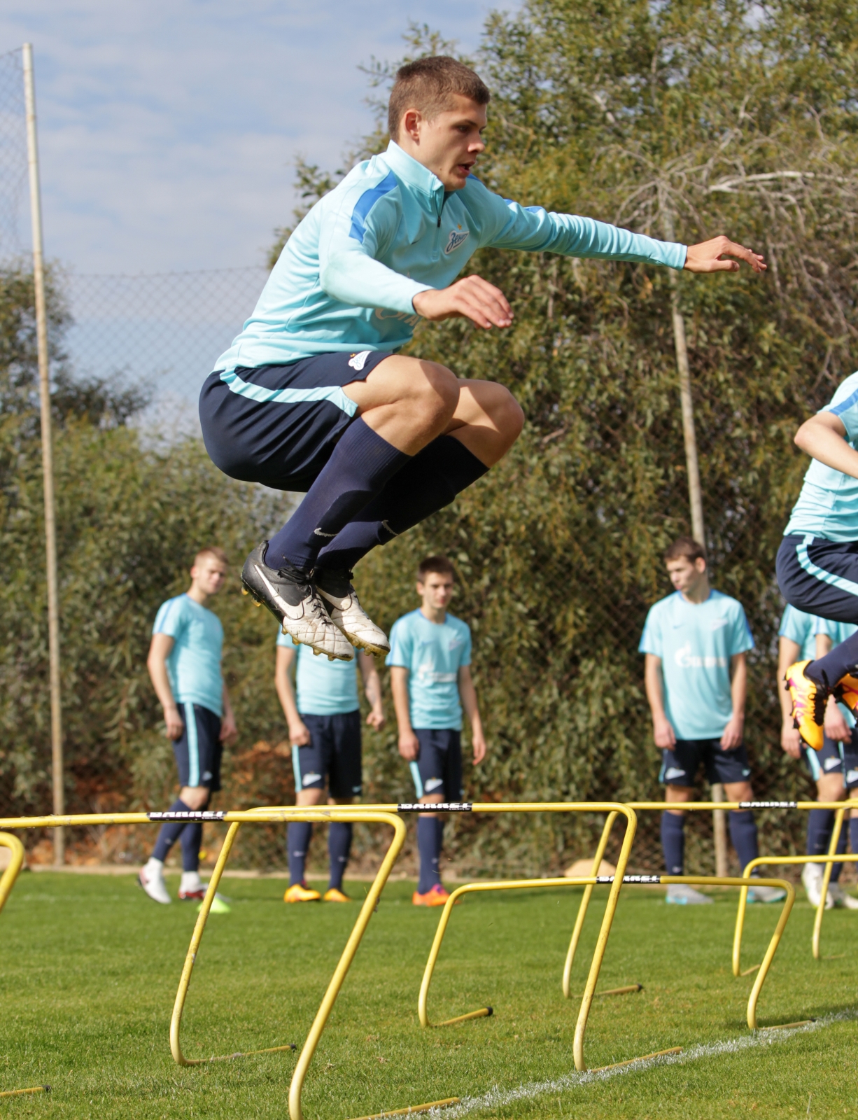 Тренировка молодежного состава «Зенита» на Кипре 13 февраля 2016 года