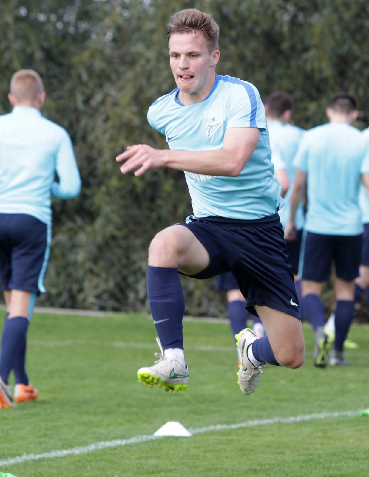 Тренировка молодежного состава «Зенита» на Кипре 13 февраля 2016 года