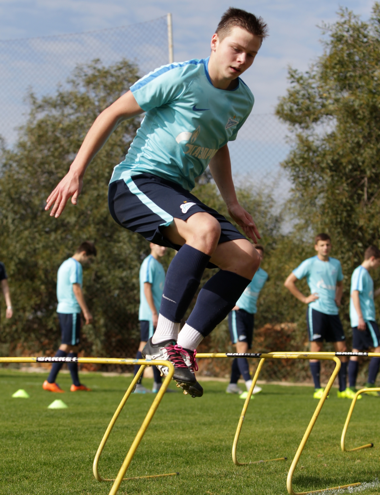 Тренировка молодежного состава «Зенита» на Кипре 13 февраля 2016 года