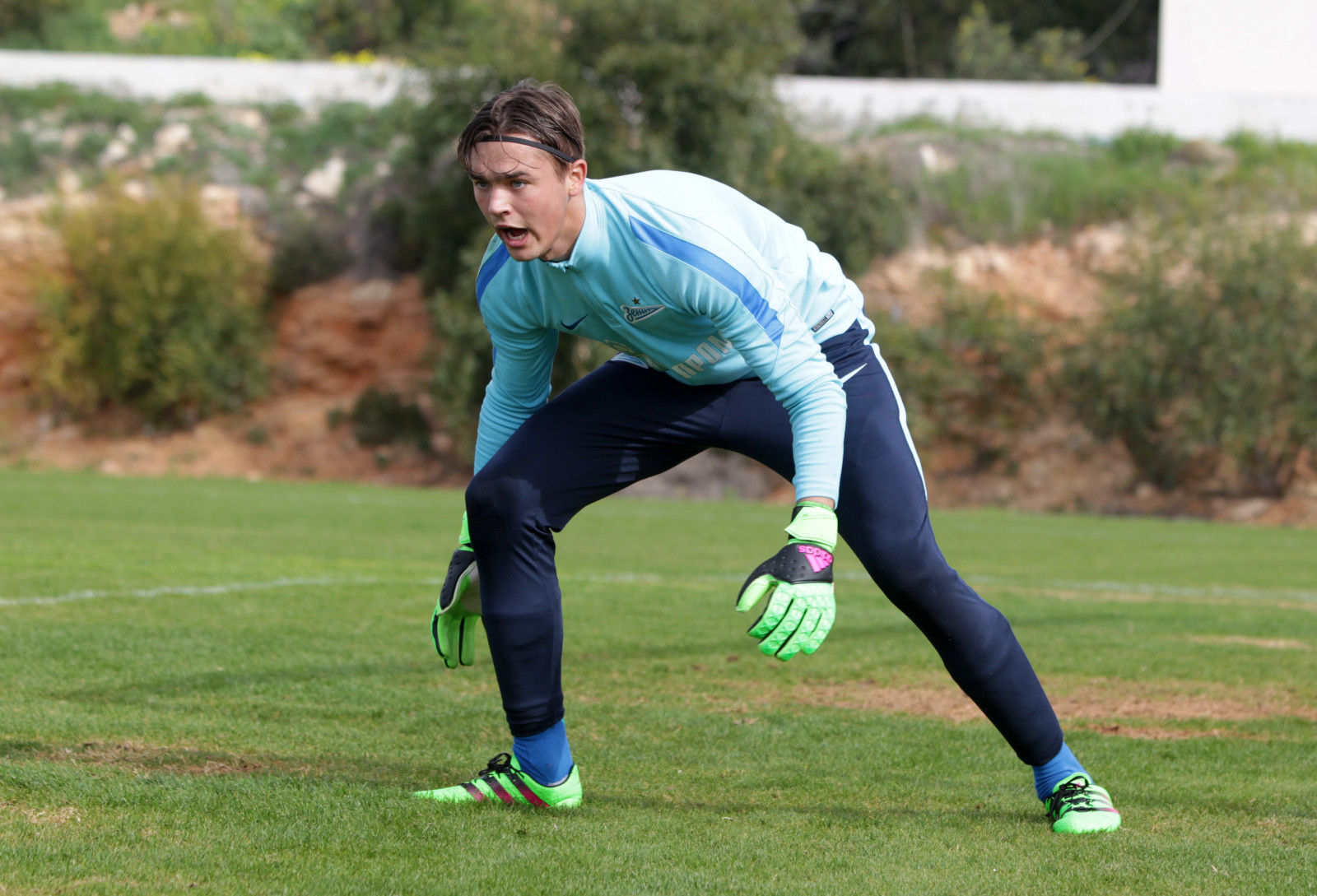 Тренировка молодежного состава «Зенита» на Кипре 13 февраля 2016 года