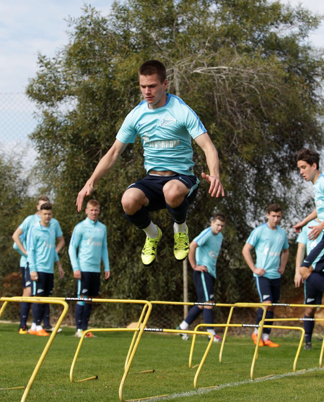 Тренировка молодежного состава «Зенита» на Кипре 13 февраля 2016 года