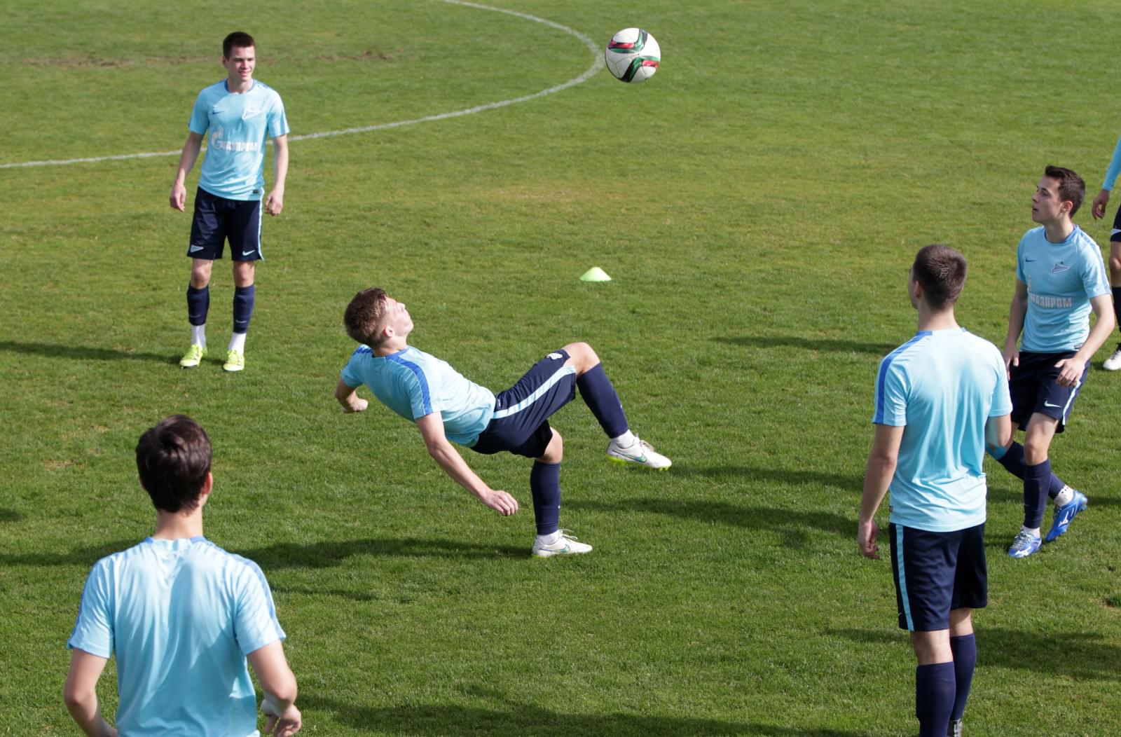 Тренировка молодежного состава «Зенита» на Кипре 13 февраля 2016 года