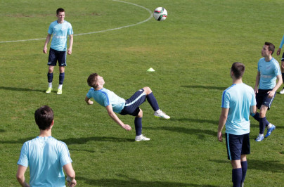 Тренировка молодежного состава «Зенита» на Кипре 13 февраля 2016 года