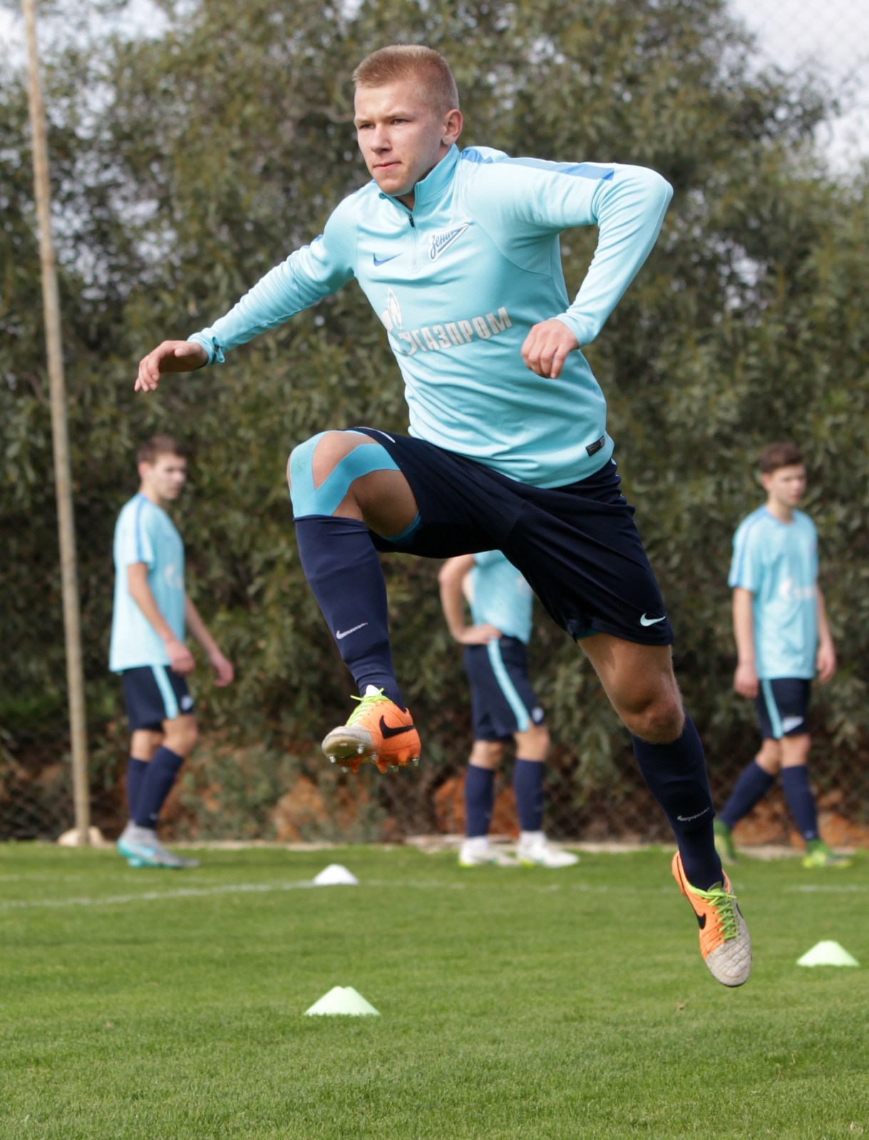 Тренировка молодежного состава «Зенита» на Кипре 13 февраля 2016 года