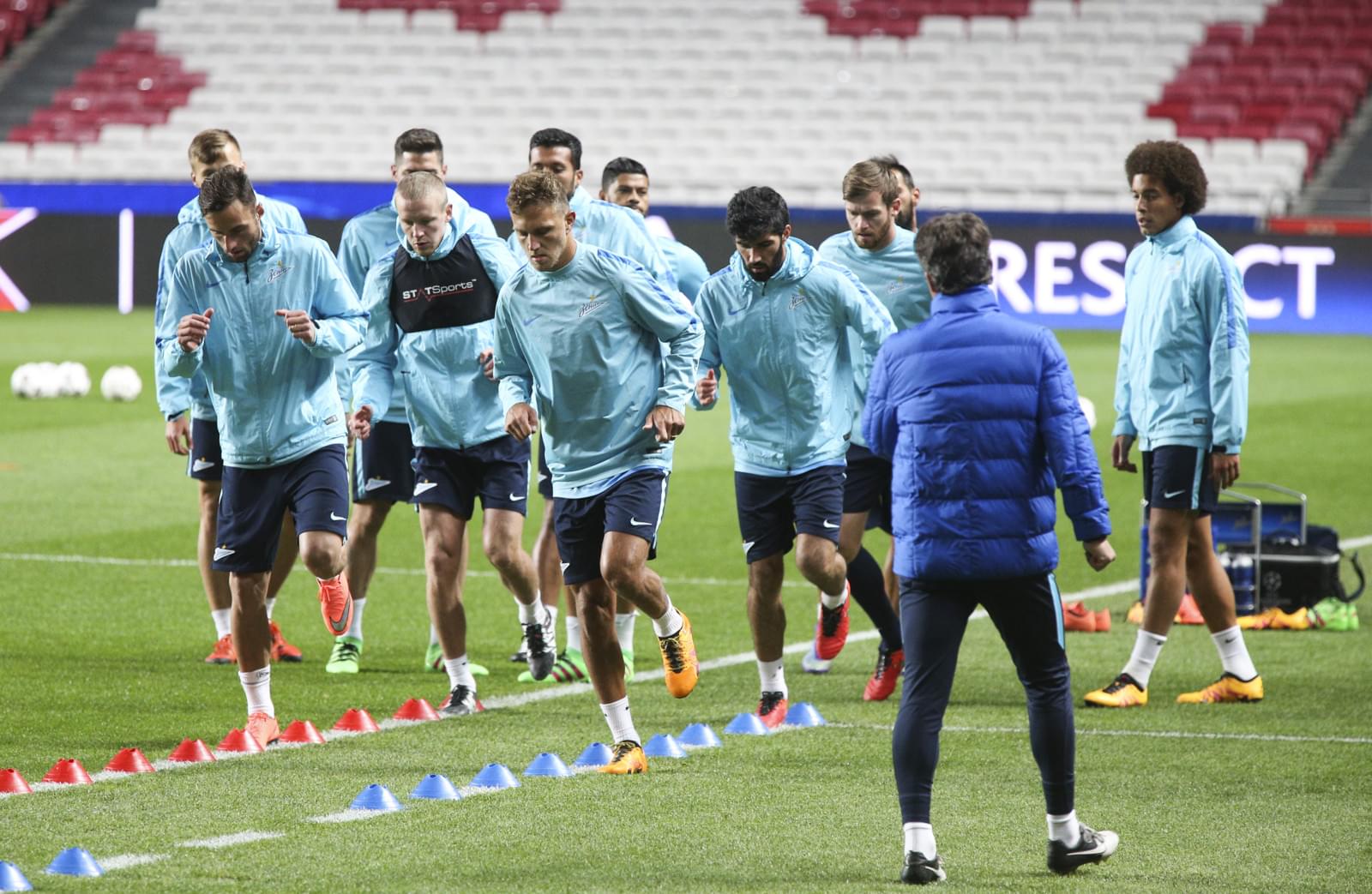 Тренировка «Зенита» перед матчем Лиги Чемпионов УЕФА «Бенфика» — «Зенит»