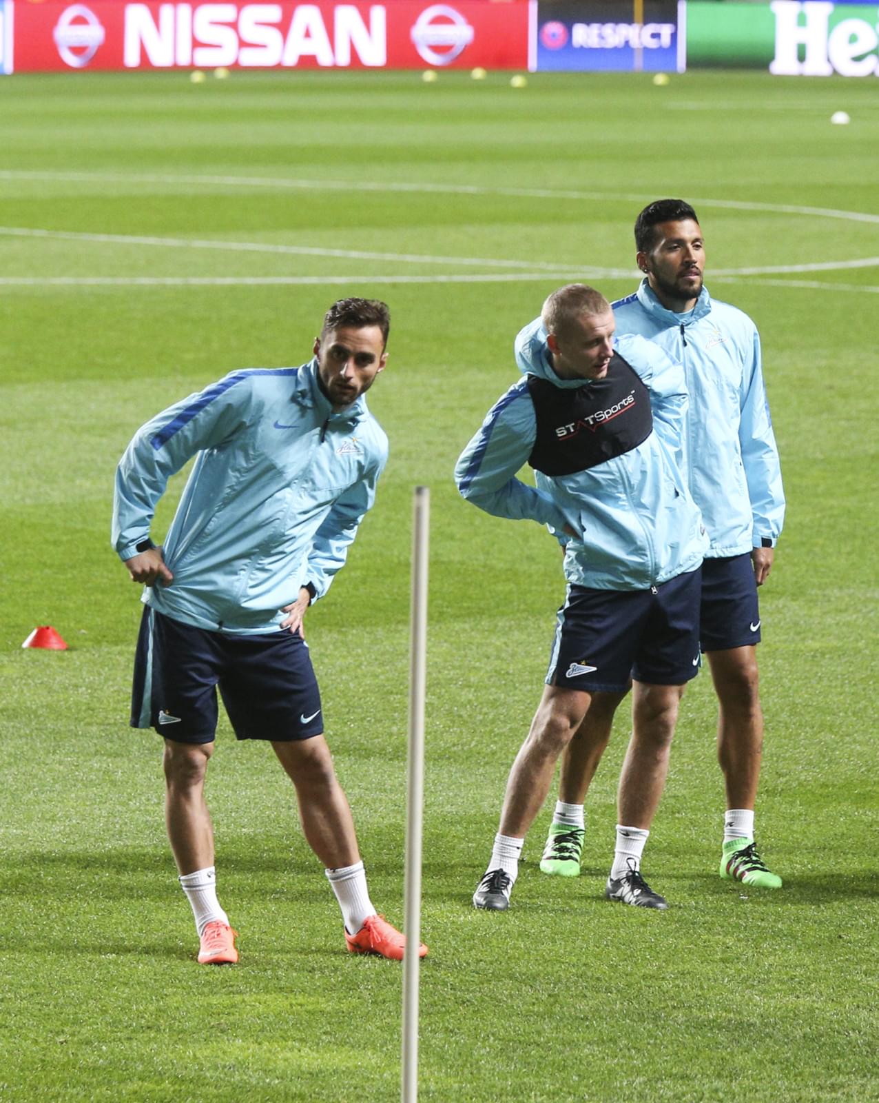 Тренировка «Зенита» перед матчем Лиги Чемпионов УЕФА «Бенфика» — «Зенит»