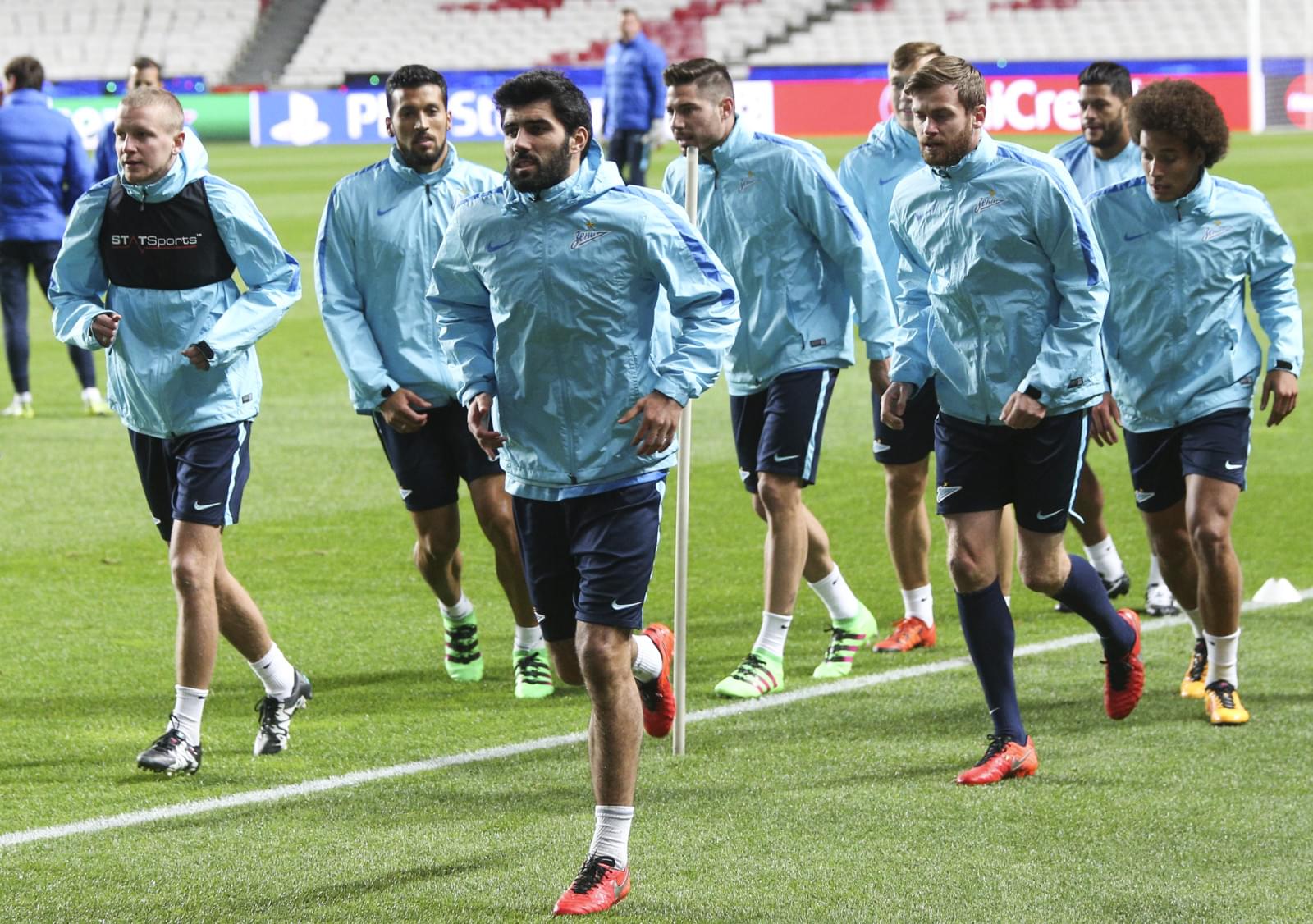 Тренировка «Зенита» перед матчем Лиги Чемпионов УЕФА «Бенфика» — «Зенит»