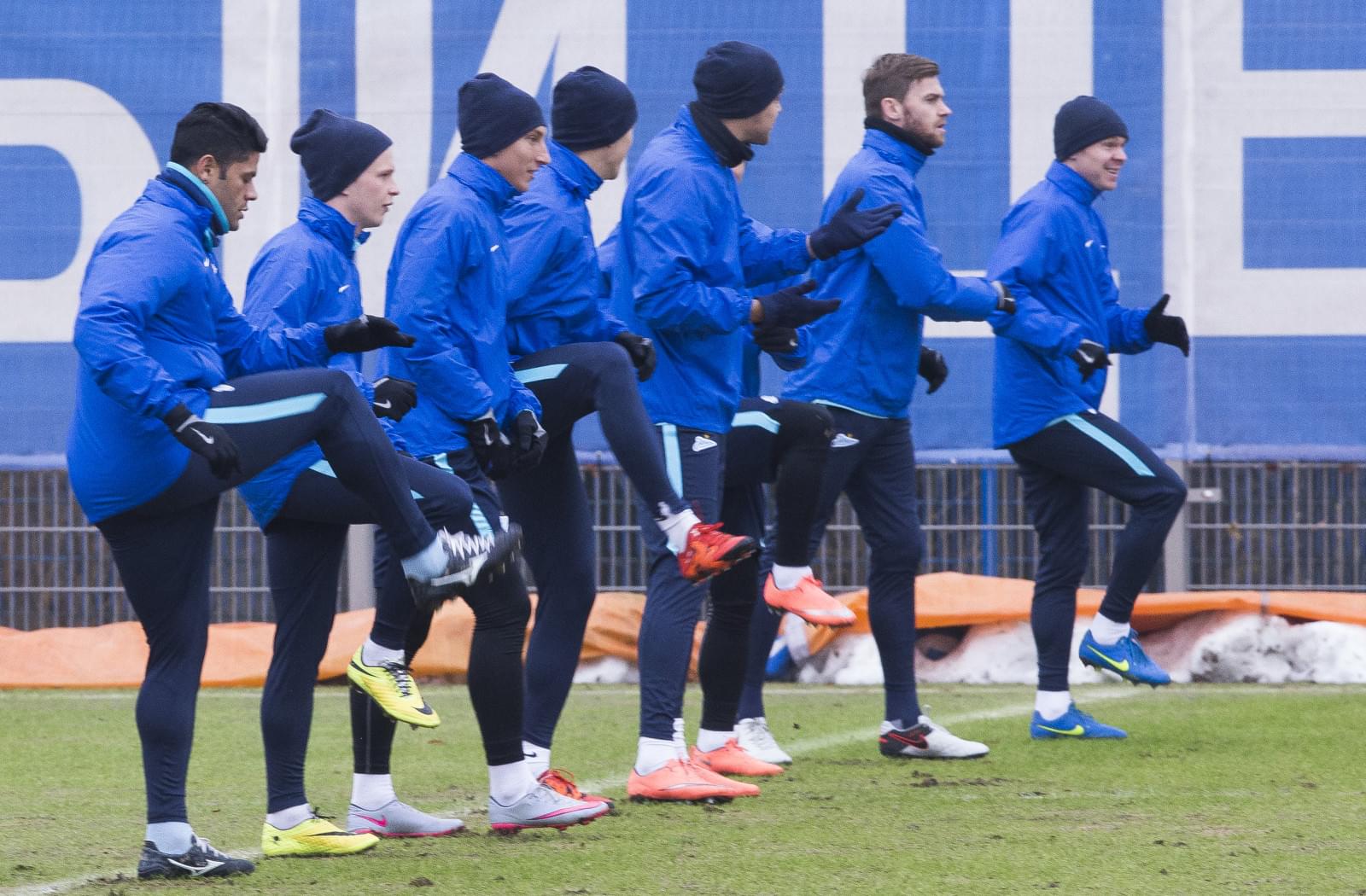 Тренировка «Зенита» перед матчем с «Бенфикой»