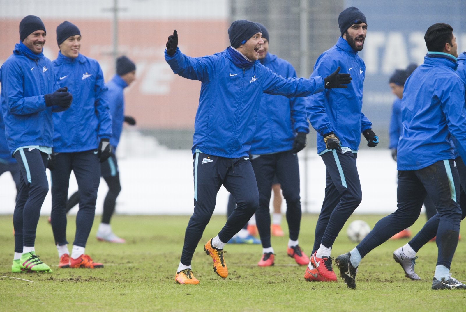 Тренировка «Зенита» перед матчем с «Бенфикой»