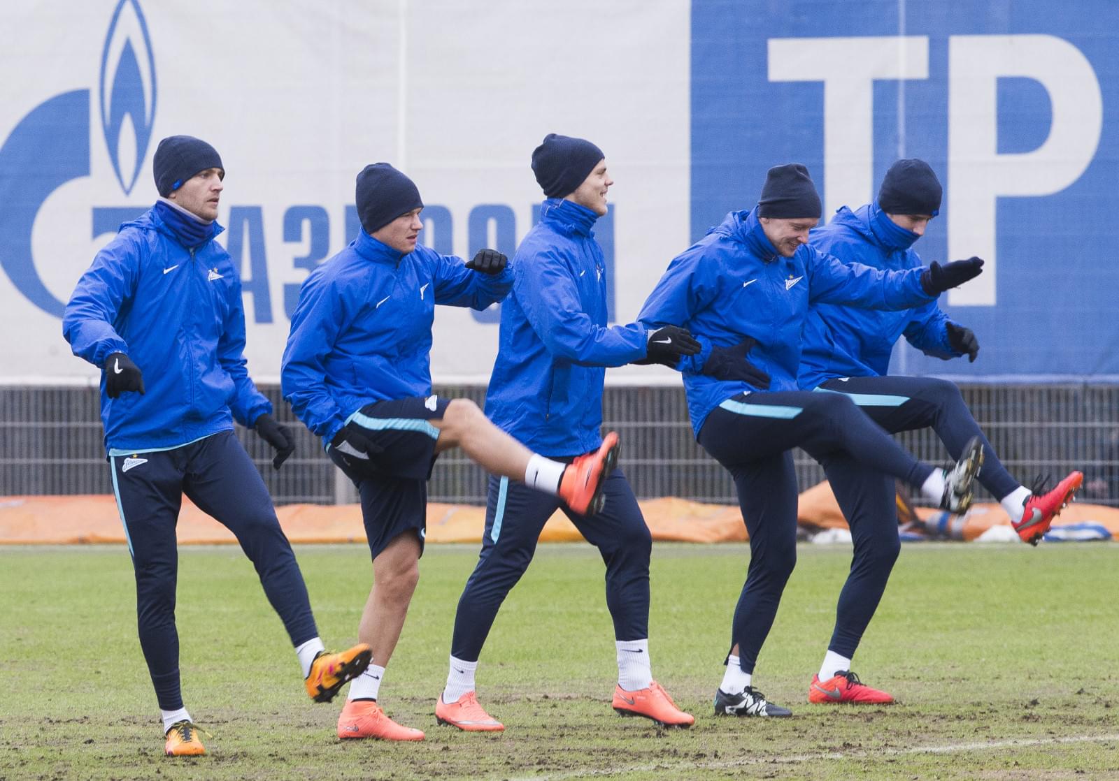 Тренировка «Зенита» перед матчем с «Бенфикой»