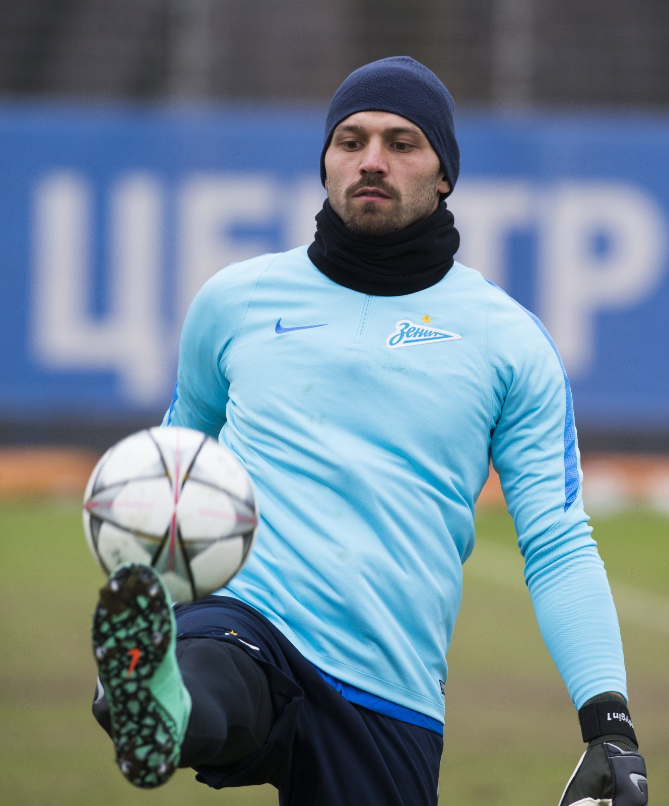 Тренировка «Зенита» перед матчем с «Бенфикой»