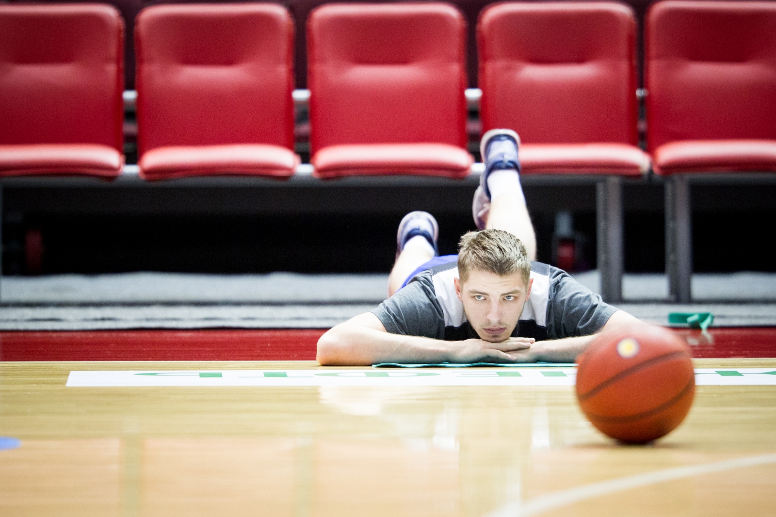 Тренировка основного состава БК «Зенит» перед матчем Единой лиги ВТБ 2015/2016 «Зенит» — «Нимбурк»