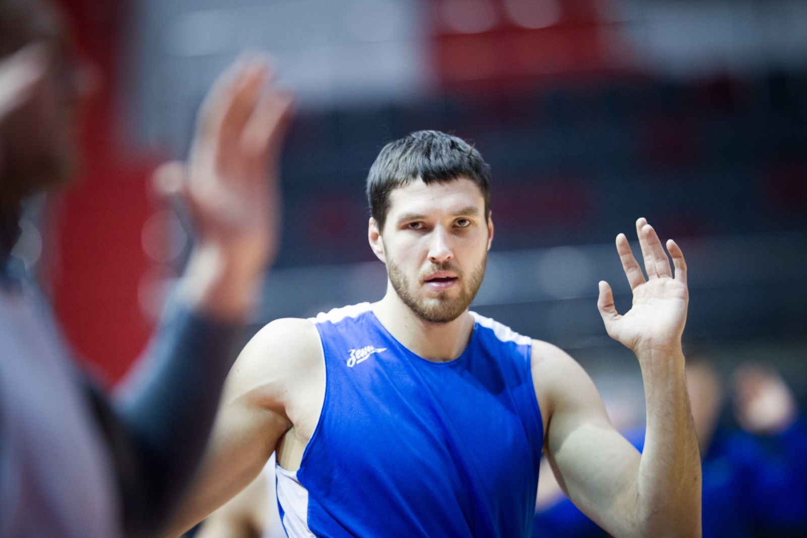 Тренировка основного состава БК «Зенит» перед матчем Единой лиги ВТБ 2015/2016 «Зенит» — «Нимбурк»