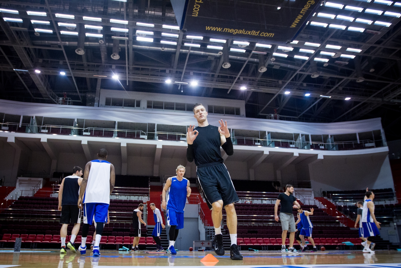 Тренировка основного состава БК «Зенит» перед матчем Единой лиги ВТБ 2015/2016 «Зенит» — «Нимбурк»