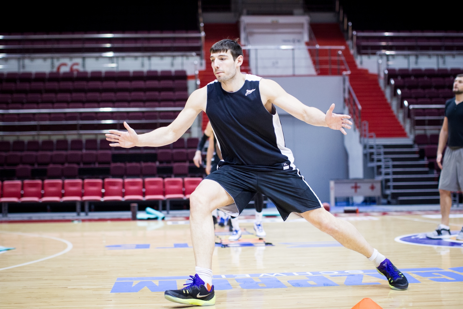 Тренировка основного состава БК «Зенит» перед матчем Единой лиги ВТБ 2015/2016 «Зенит» — «Нимбурк»