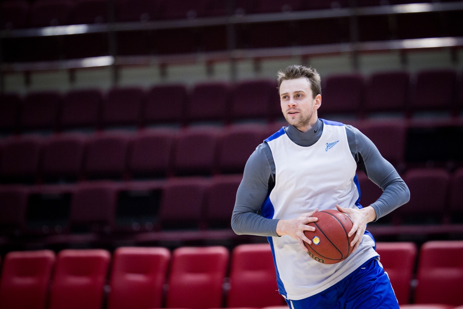 Тренировка основного состава БК «Зенит» перед матчем Единой лиги ВТБ 2015/2016 «Зенит» — «Нимбурк»