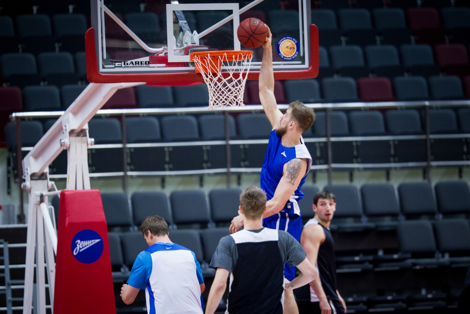 Тренировка основного состава БК «Зенит» перед матчем Единой лиги ВТБ 2015/2016 «Зенит» — «Нимбурк»