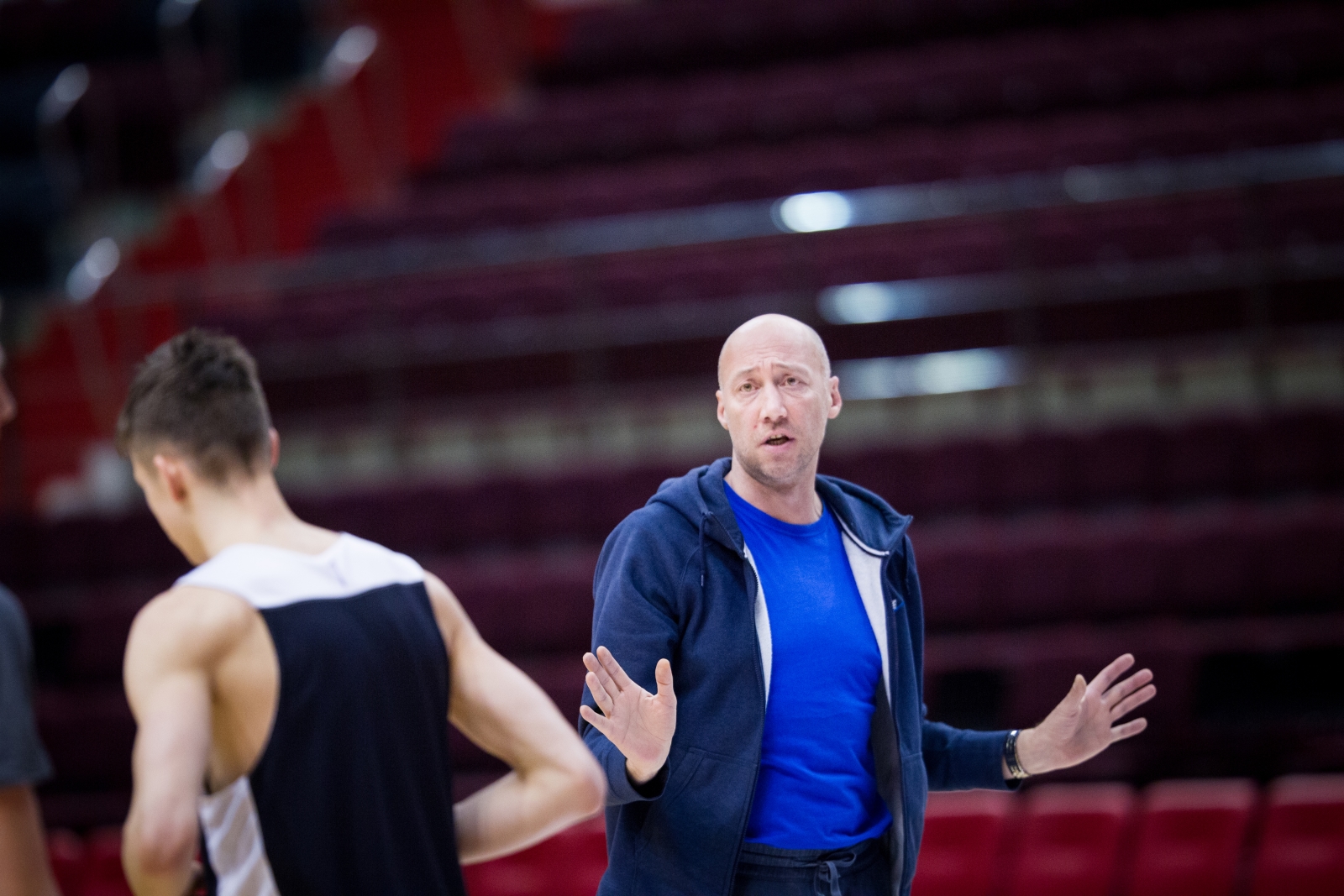 Тренировка основного состава БК «Зенит» перед матчем Единой лиги ВТБ 2015/2016 «Зенит» — «Нимбурк»