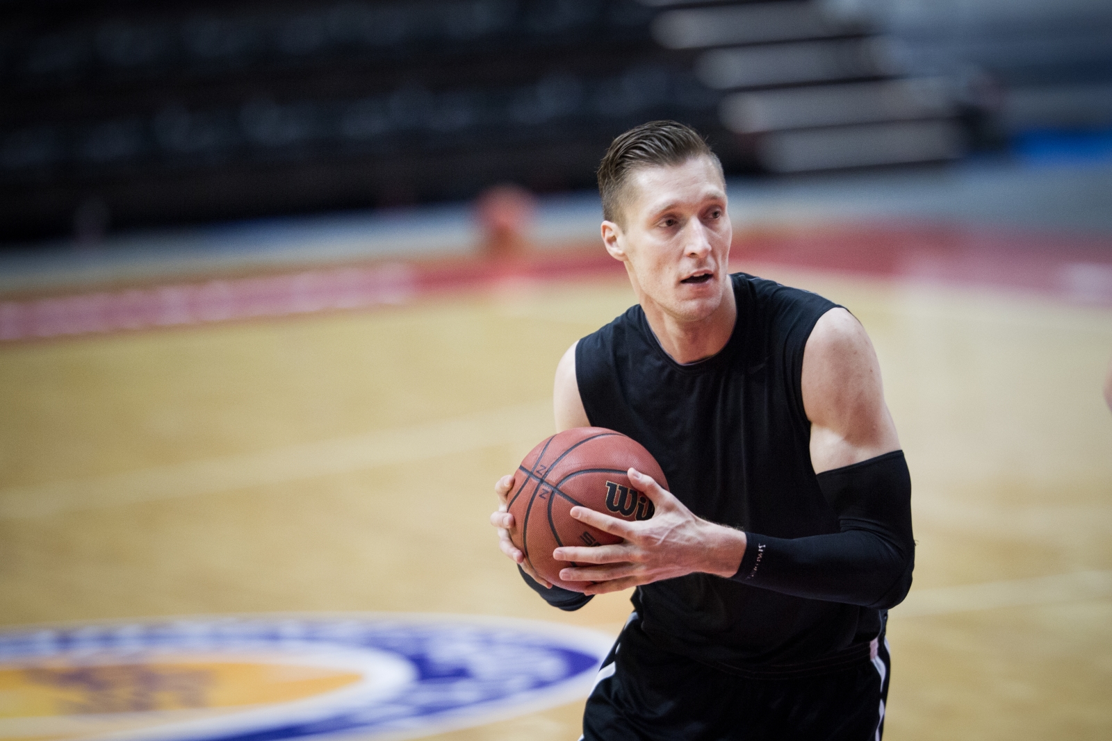 Тренировка основного состава БК «Зенит» перед матчем Единой лиги ВТБ 2015/2016 «Зенит» — «Нимбурк»