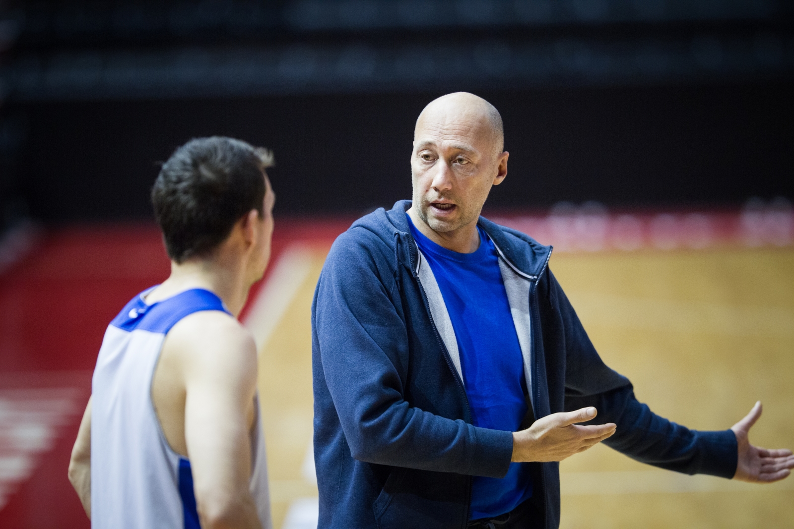 Тренировка основного состава БК «Зенит» перед матчем Единой лиги ВТБ 2015/2016 «Зенит» — «Нимбурк»