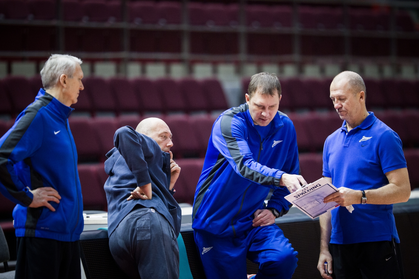 Тренировка основного состава БК «Зенит» перед матчем Единой лиги ВТБ 2015/2016 «Зенит» — «Нимбурк»