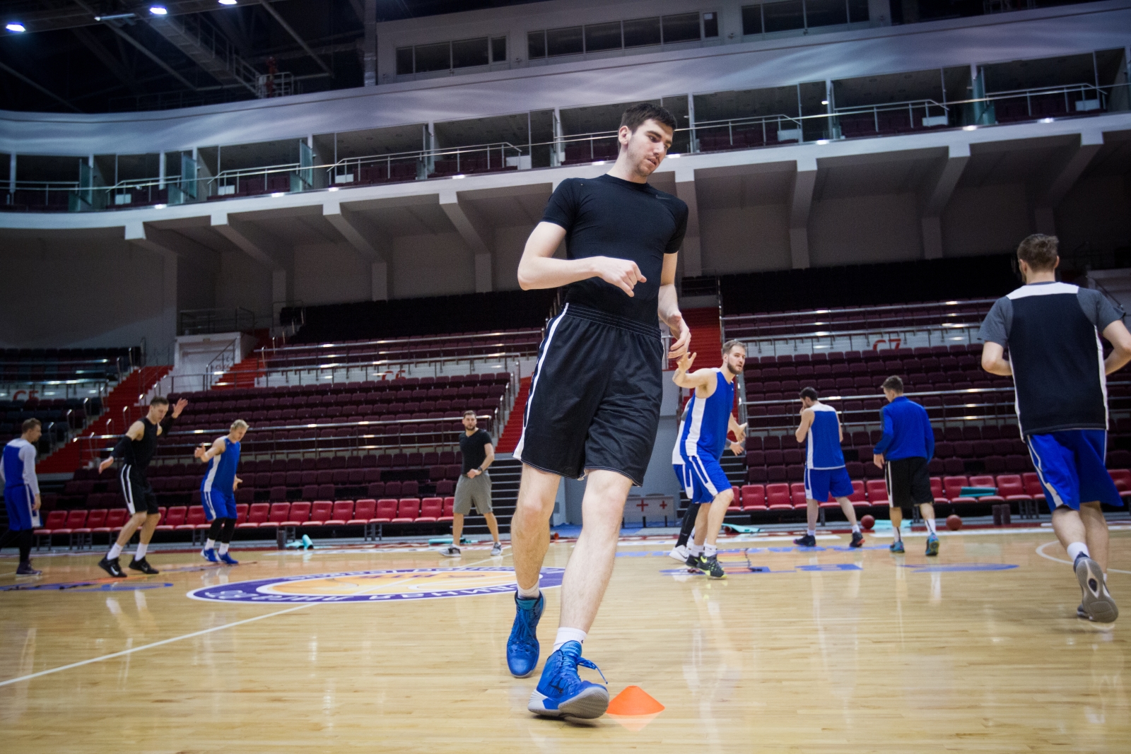 Тренировка основного состава БК «Зенит» перед матчем Единой лиги ВТБ 2015/2016 «Зенит» — «Нимбурк»